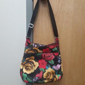 Vera Bradley Havana Rose Slim Crossbody Bag purse